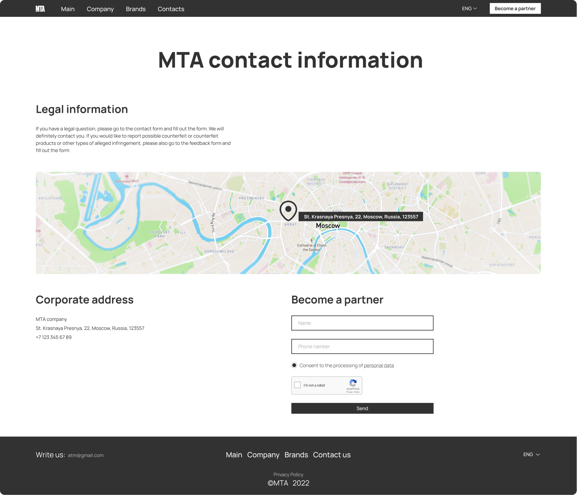 MTA CONTACT PAGE